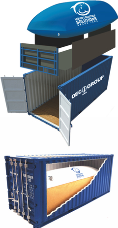 海藝坊1:20比例CEO GROUP集裝箱液袋模型 精細(xì)化航運(yùn)與流動(dòng)衛(wèi)生設(shè)施展示