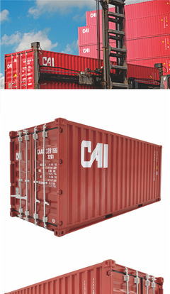 CAI 集裝箱模型 可定制的1:20紀(jì)念品與移動(dòng)廁所模型